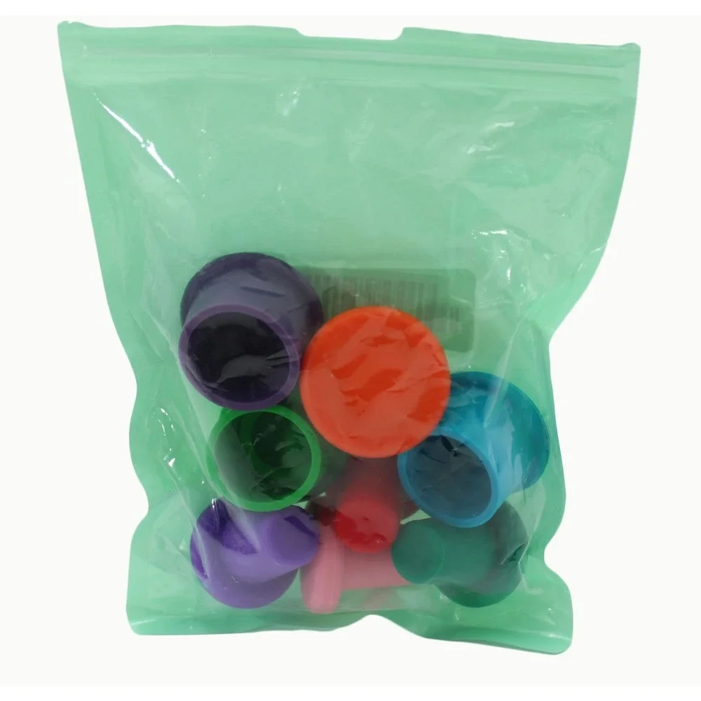 8 Piece Multicolor Silicone Wine Bottle Stoppers Reusable‎ Airtight Caps Set